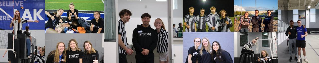 Collage of intramural sports staff
